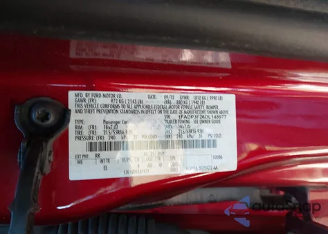 2013 Ford Focus Se z USA, uszkodzony, nr VIN 1FADP3F26DL148977